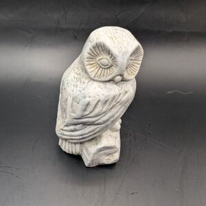 Vintage 3 1/2” pearlite Owl Marblecraft.